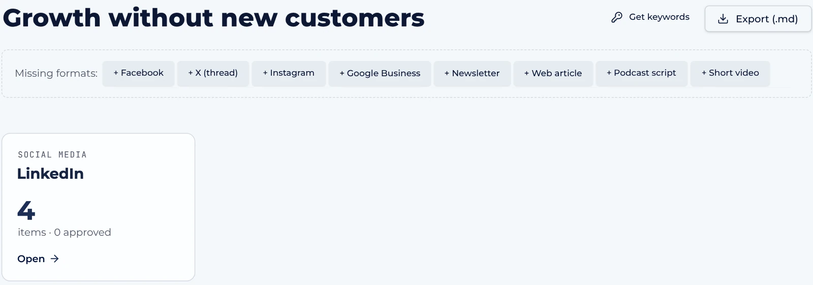 A project with all generated formats